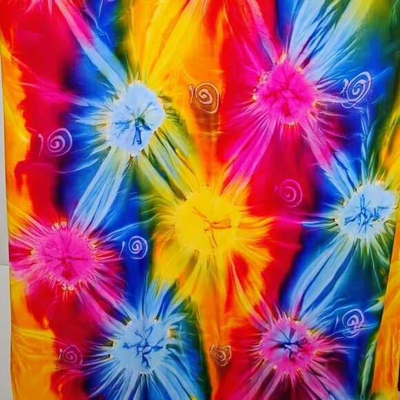 Tie Dye Tapestry 66" x 45" Vibrant Multicolors - Picture 12 of 12